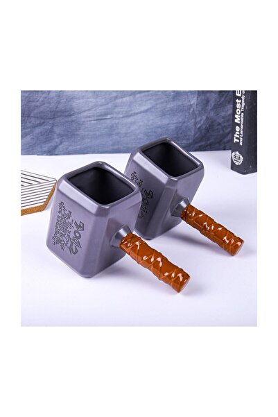 Wiccu Gifts كوب سيراميك مارفل ثور Mjolnir
