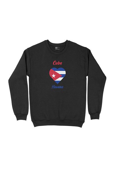 Cix Hanorac negru San Hose Costa Rica Flag Heart