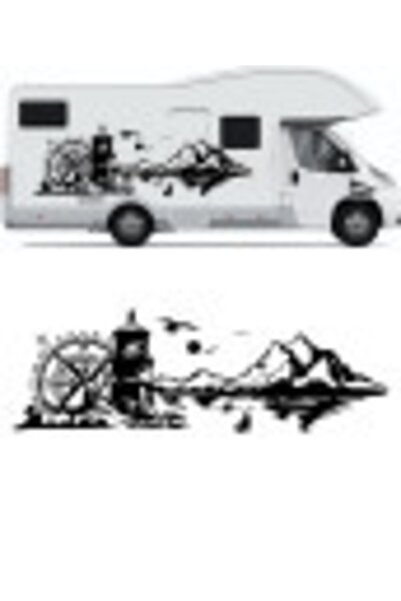 Melek Pazarı 120 X 40 Cm Deniz Feneri Manzara, Pusula Doğa Manzarası Kamp Kar...