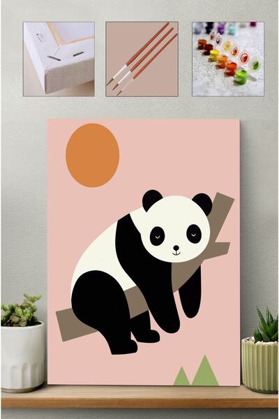 Carmen Sayılarla Boyama Seti - Panda ( Çocuklar Için)