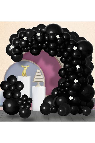 Janissary 10 Pieces Black Balloons Indoor, Decoration, Birthday Party