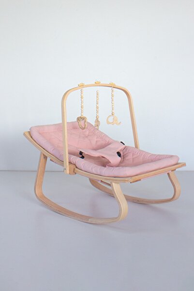 Babycom Ana Kucağı Pembe - Ahşap Oyuncaklı