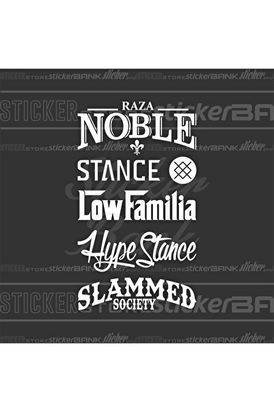 Sticker Bank مجموعة ملصقات النوافذ الخلفية - ملصق السيارة 4