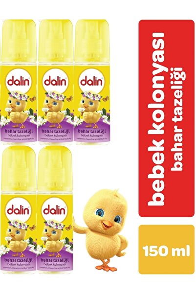 Dalin Bebek Kolonyası 150ml Bahar Tazeliği (yasemin-manolya-amber Kokulu) (5 Li Set)