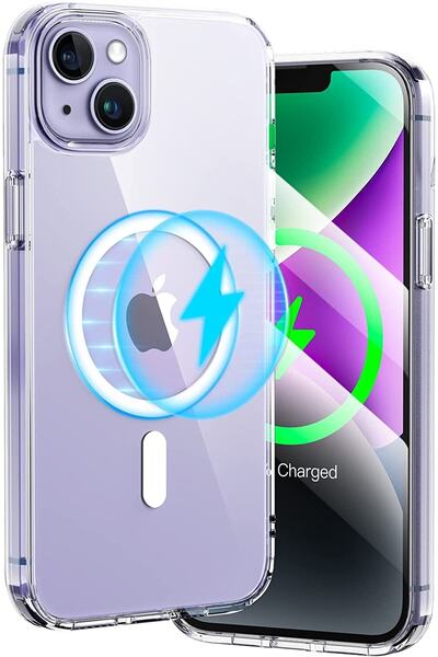 m.tk moveteck Apple Iphone 14 Plus Kılıf Şeffaf Sararmaz Magsafe Manyetik Ult...