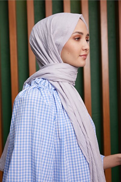 Julia Lauren شال نسائي من الخيزران باللون الرمادي الفضي - 17