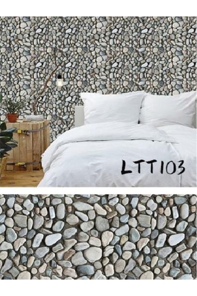 Tor Store Dekoratif Çakıl Taşı Tasarımlı Kendinden Yapışkanlı Duvar Masa Dola...