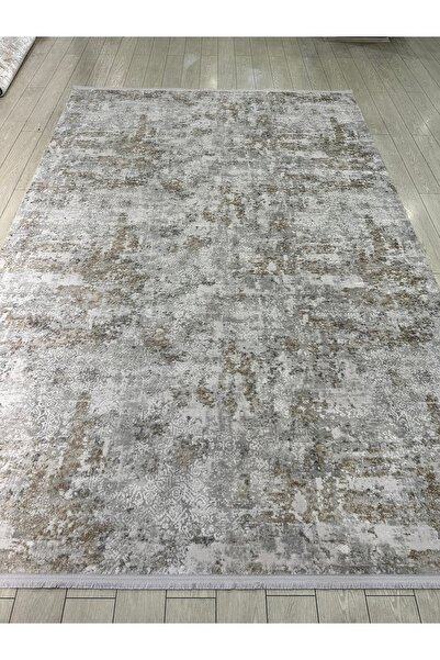 SEYRAN HALI Roma Serisi Vizon Gri Renk Eskitme Akrilik Halı