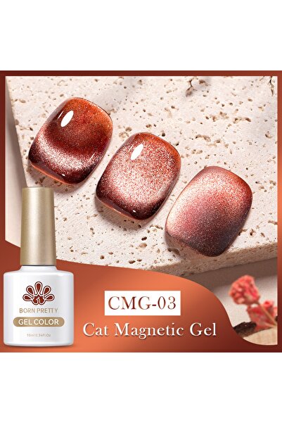 Born Pretty Amber Cat Magnetic Gel (amber Kedi Gözü Manyetik ) 10ml Uv Kalıcı...