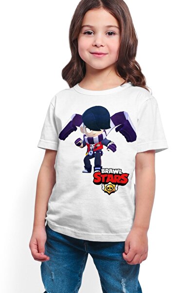 hilon Brawl Stars - Edgar - Ψηφιακή εκτύπωση Λευκό Unisex T-shirt K-01