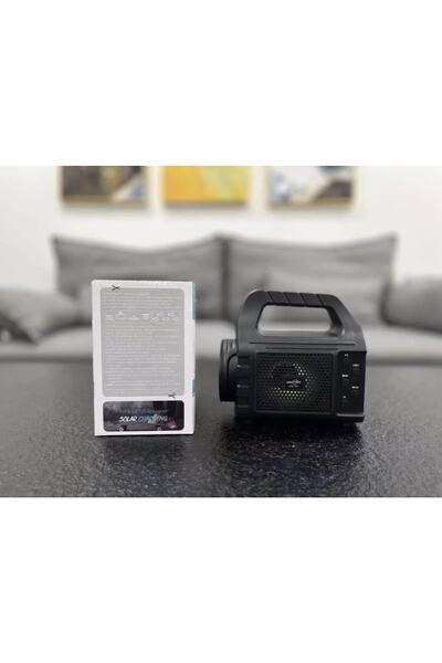 abnturk Led Solar Panelli&USB Şarjlı & TF Card Fenerli Radyo Wireless Speaker