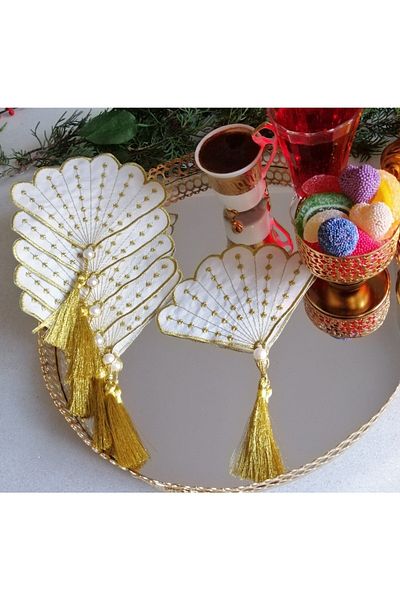 Lady Rio Cocktail Napkin, presentation Napkin, embroidered Napkin (6 Pieces)