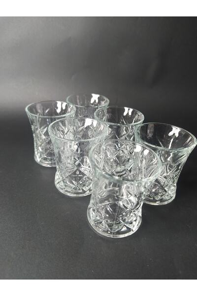 DİBA AVM Kahve Yanı Su Bardağı Küçük Kutulu Su Bardağı 6 Lı Takım Kutulu