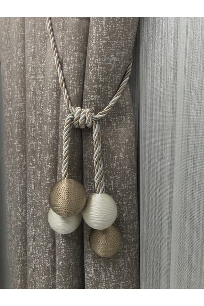 Erdoğanlar Koza Modern Sarım 4 Toplu Braçol Kornişe Takmatik Ipli Tavan Perde Aksesuarı 1 Adet