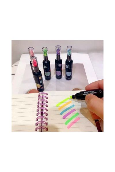 Limmy Planet Highlighter Set, Mini Marking Pen Set - 6 Colors