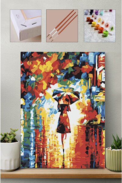 Carmen Sayılarla Boyama Seti - Yağmur Ve Kadın (çerçevesiz)