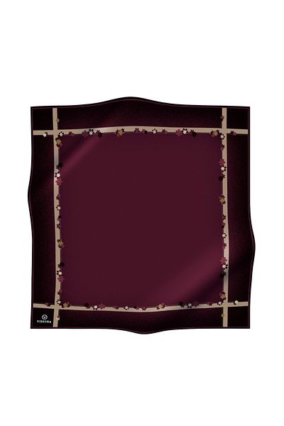 Vissona Γυναικείο Twill Μεταξωτό Κασκόλ Sharabi-μπεζ