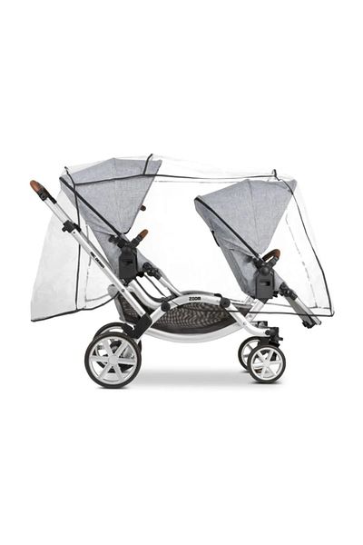 MorBebe Back to Back Twin Baby Stroller Rain Cover