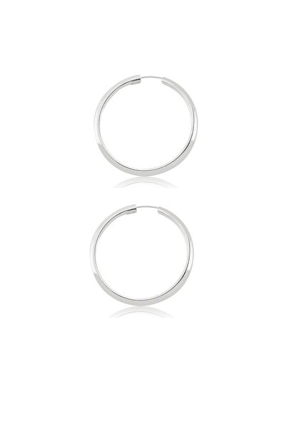 Begonia Accessories 925 Ayar Gümüş 1 Çift 14 Mm Halka Küpe