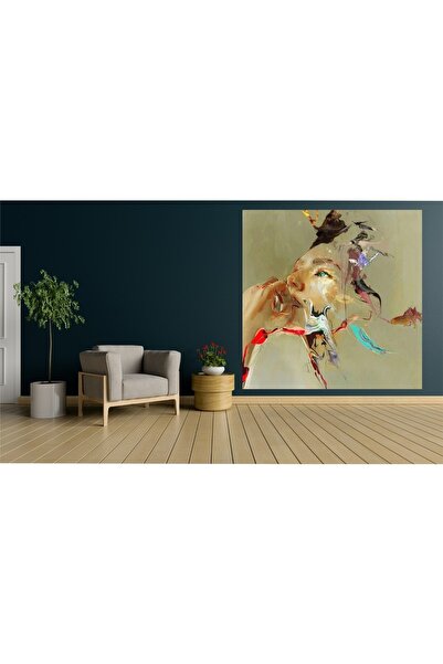 HDART Soyut Renkli Kadın Duvar Kanvas Tablo Tablosu