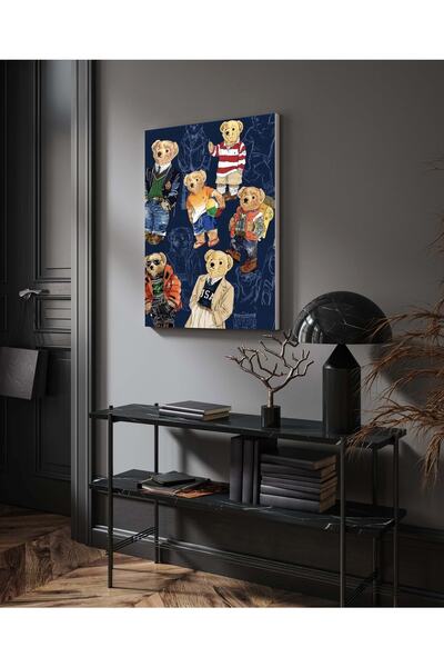 RUGSMODERN Kanvas Tablo Teddy Bear Desenli 950