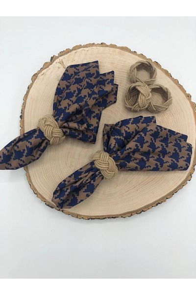 KATMERTEKS 12 Pieces Natural Jute Napkin Ring Ring Wicker Model