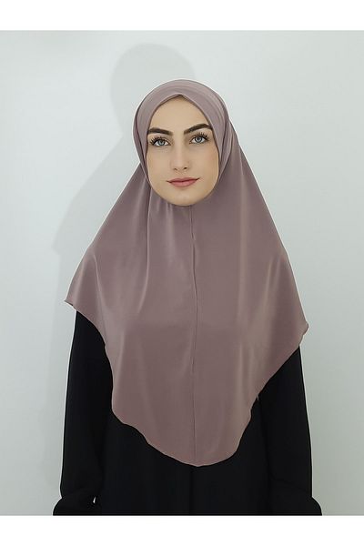 nazenin export Camel Color Prayer Cloth - Khımar and Large Scarf Ready, Suitable for Hajj and Umrah