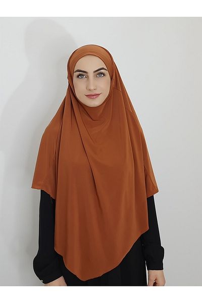nazenin export Souffle Ready Tied Peceli Large Scarf Hıjap Tile Suitable for Hajj and Umrah