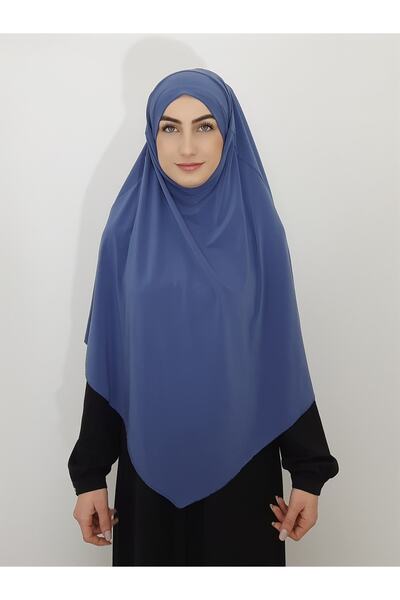 Generic Brand وشاح كبير جاهز للرضع مع ربطة عنق عملية بلون النيلي الخيمار
