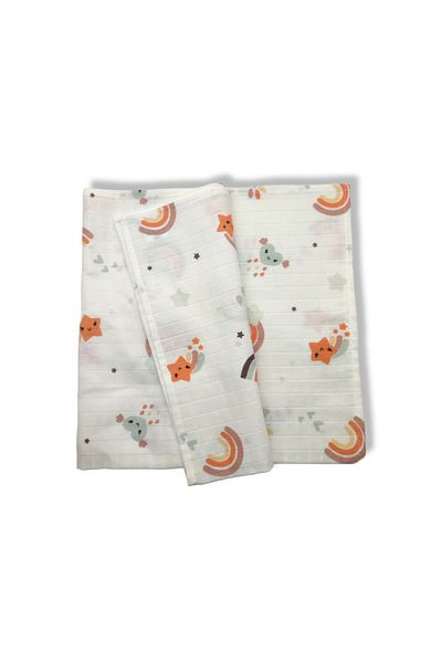 BEZHANE Multi-Purpose Baby Muslin Diaper Blanket 73 cm x 73 cm