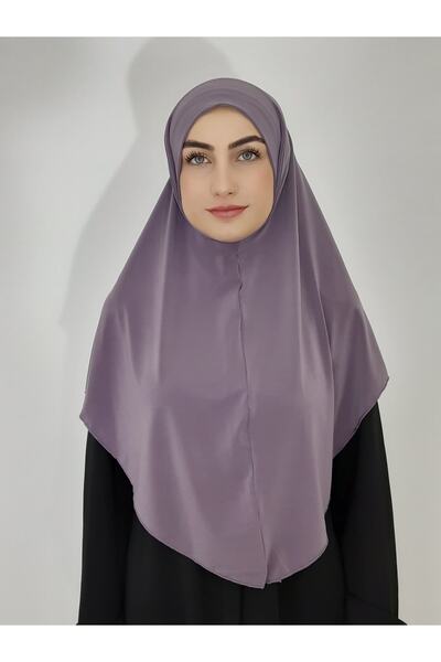 Ayselcehobi Namaz Örtüsü Hazır Büyük Esarp Malezya Modeli Khimar Hac Ve Umre Icin Uygundur Lavanta Renk