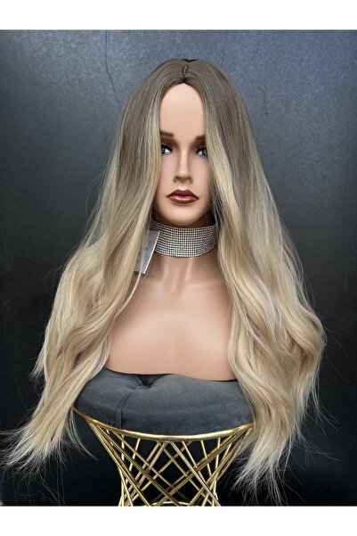 REMY HAİR حصرية فاخرة أوبورن القش الأصفر Ombreli شعر مستعار بدون برشام