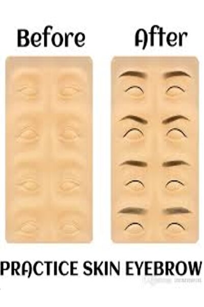 01 Yayınları 1 Adet 3d Göz Kalıcı Makyaj Microblading Latex Çalışma Derisi