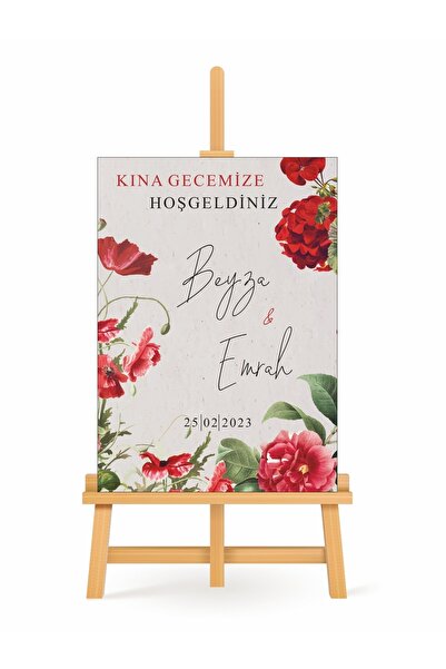 Partini Tasarlat Kişiye Özel Hoşgeldiniz Karşılama Panosu Düğün Doğum Günü