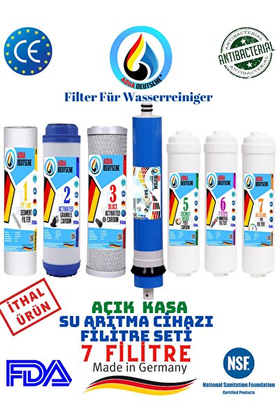 LG Chem Aqua Deutsche Açık Kasa Su Arıtma Cihazı 7 Li Filitre Seti. Mineral V...