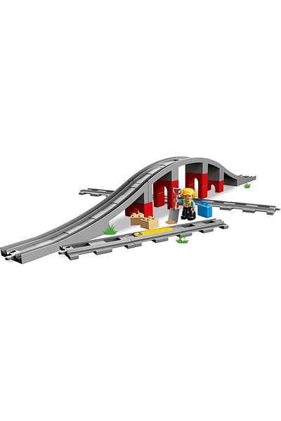 LEGO Duplo Train Bridge and Tracks 10872 - Toy Building Set for Kids (26 Pieces)