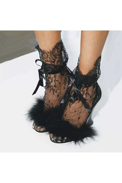 ŞAHPERA BUTİK Дантелени чорапи Eliza Design