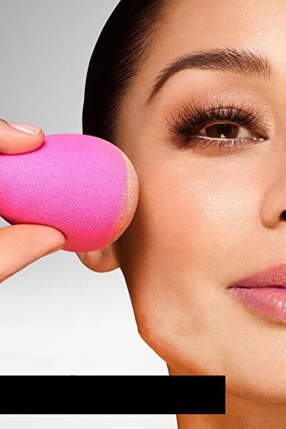 TechnoStation Profesyonel Makyaj Süngeri Fondöten, Kapatıcı, Pudra Uygulama Süngeri Tekli