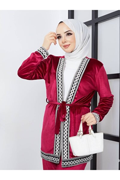 MÇmoda Γυναικείο βελούδινο κοστούμι