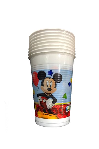 Deniz Party Store كوب بلاستيك ميكي ماوس 8 قطع