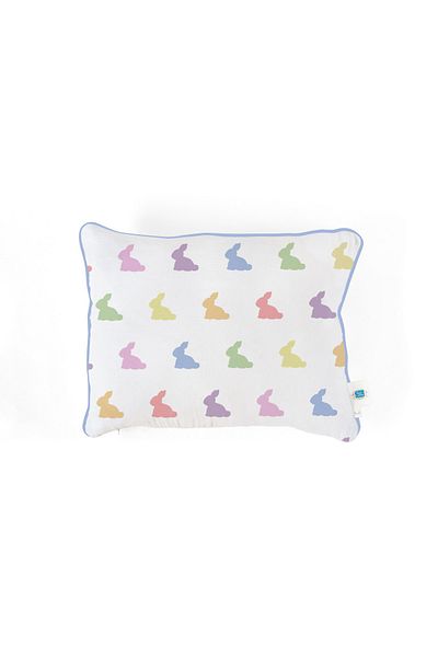 DEUX LAPINS Multicolored Rainbow Lapin Baby Pillow 100% Cotton and Muslin
