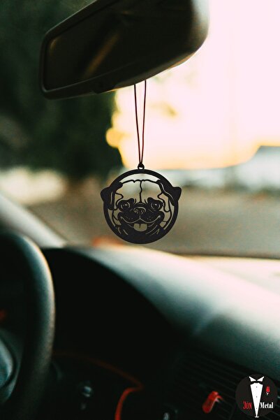 Oyunzu Araba Süsü Metal Tatlı Bulldog Dikiz Aynası Süsü Hediyelik