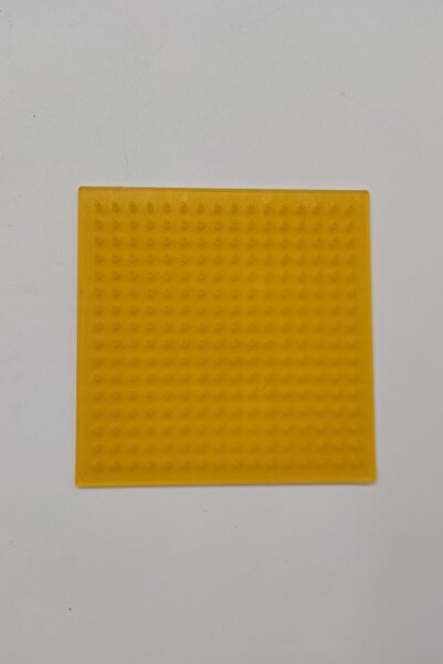 Pixel Pixel صينية خرز-صحن مربع أصفر-16 قطعة