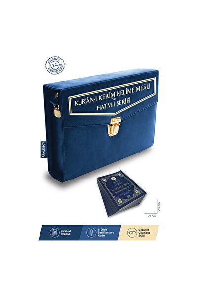 Merve Yayınları Kuranı Kerim Renkli Kelime Meali Hatmi Şerif 30 Cüz Rahle Boy...