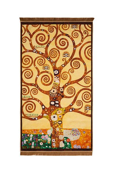 Bursa İpek Yellow Velvet Rug Prayer Rug