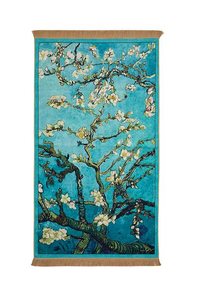 Bursa İpek Water Green Velvet Carpet Prayer Rug