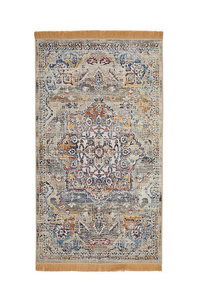 Bursa İpek Gray Velvet Rug Prayer Rug