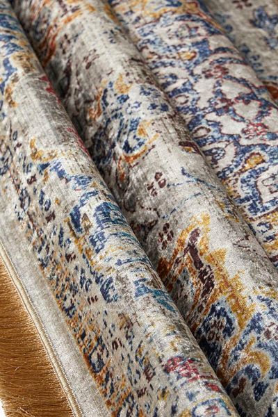Bursa İpek Gray Velvet Rug Prayer Rug
