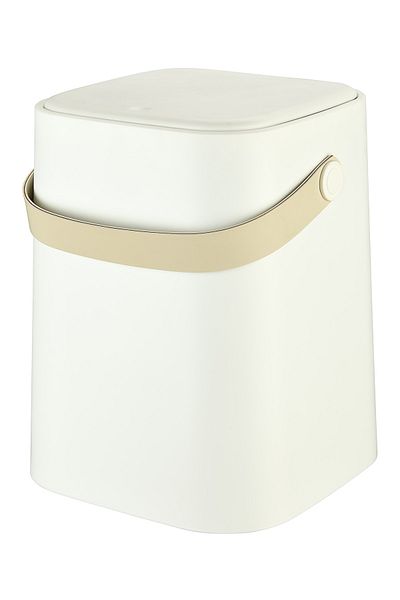 Tuffex Λευκός κάδος απορριμμάτων πάγκου 8 Lt - με λαβή και κάδο, για κουζίνα και μπάνιο