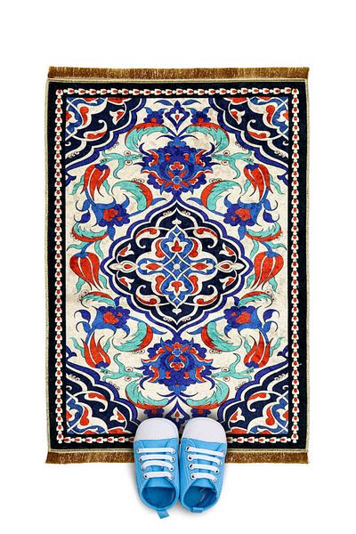 Bursa İpek Black Velvet Children's Prayer Rug